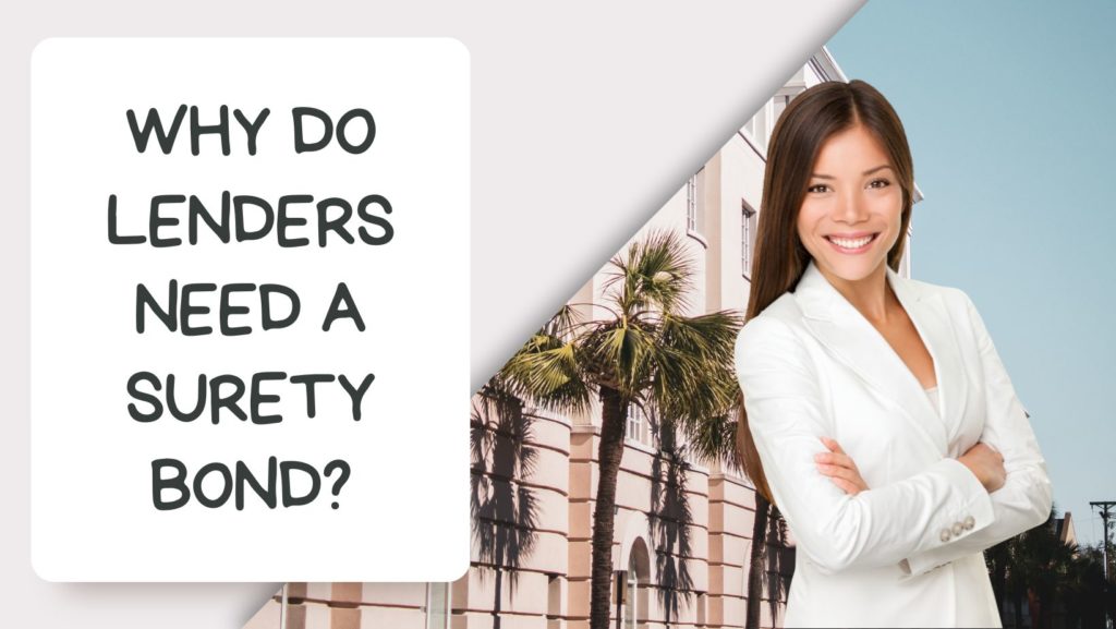 Why do Lenders need a Surety Bond? - A lender standing with confidence and a background of her office.
